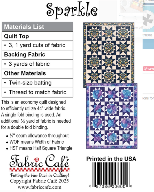 Sparkle 3-Yard Quilt Pattern
