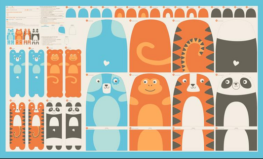 Animal Park Fun Panel Multi 20969 11 Moda #1