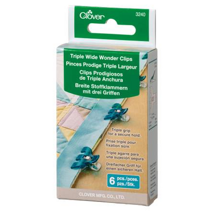 Triple Wide Wonder Clips 6pc