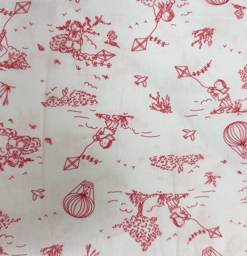 Mini Print Red/White #2591