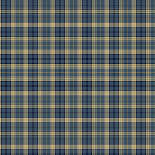 Nature Scapes Dk. Blue Plaid