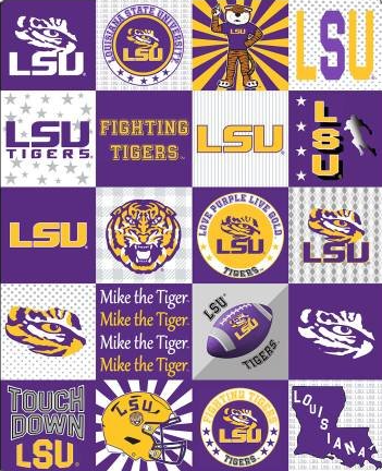 NCAA-LSU T-Shirt Spirit Banner 58inx47in