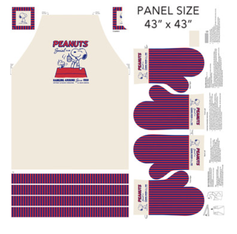 Peanuts Apron Panel