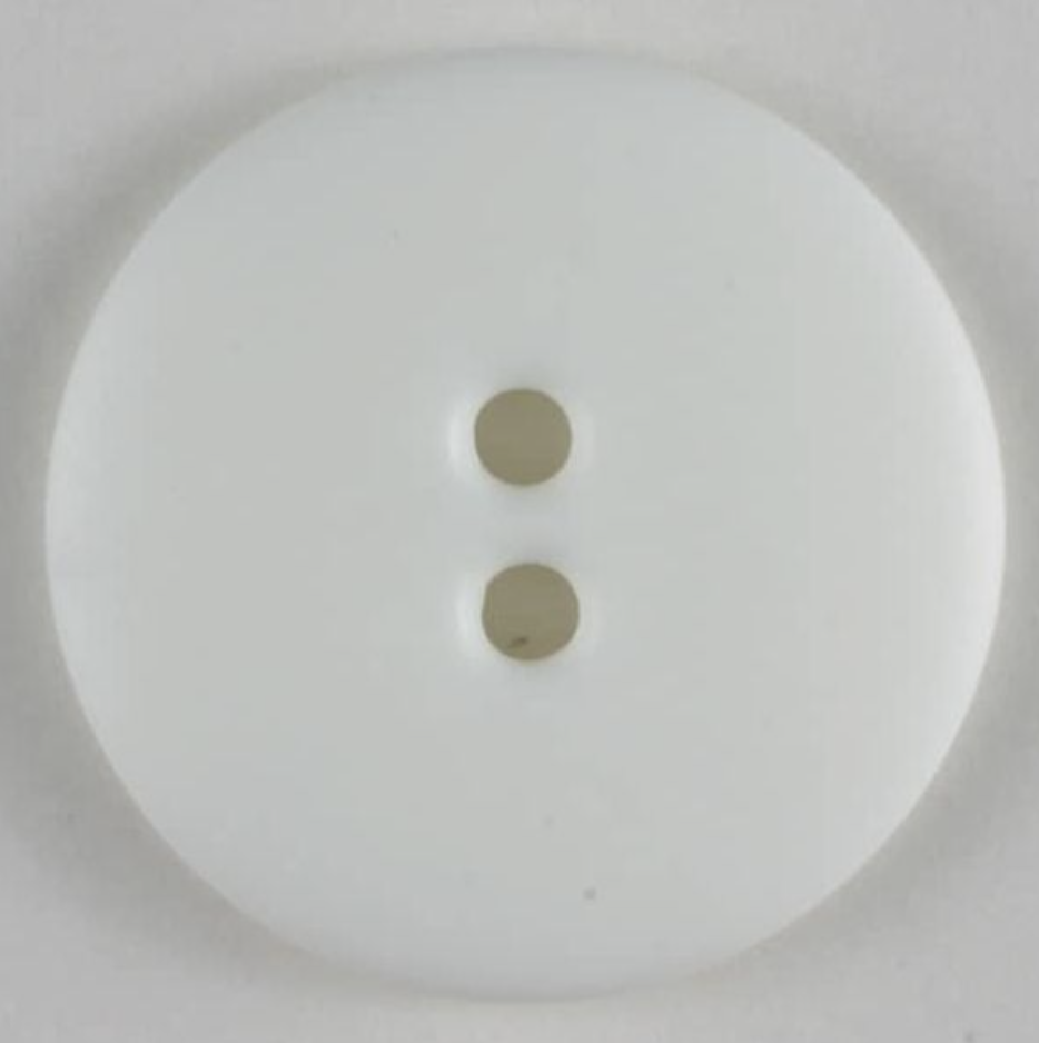 Polyamid Button Optical White