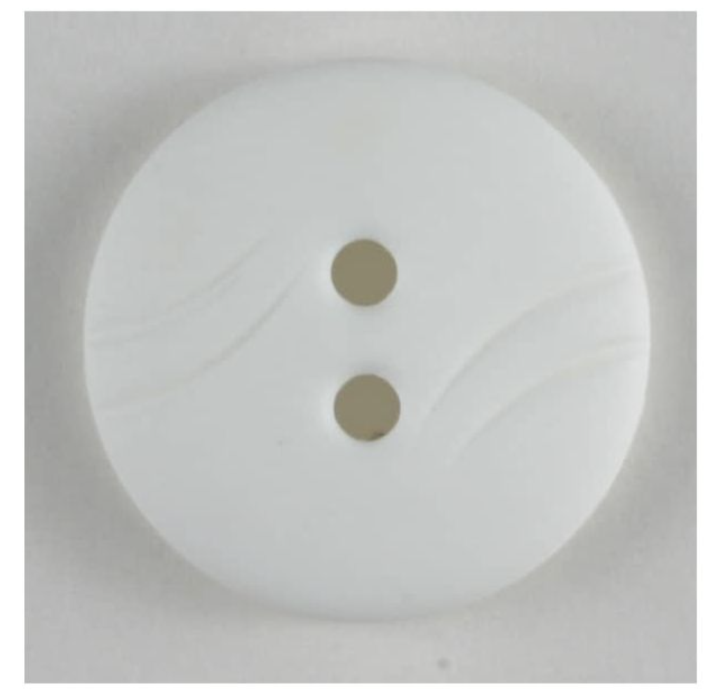 Polyamid Button Optical White