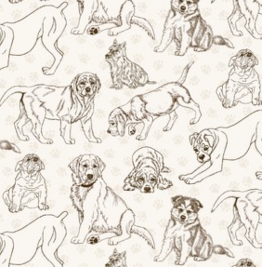 Off The Leash Dog Outline