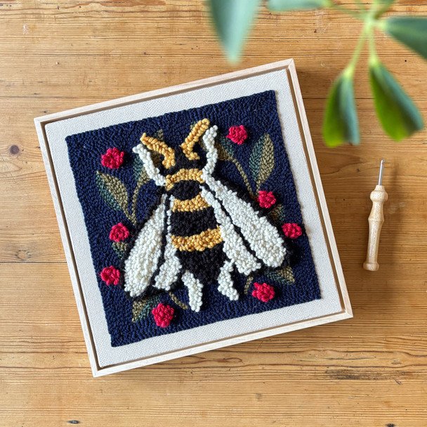 Punch Needle Square - Spring Bee Box Kit