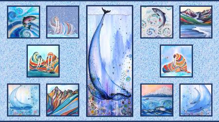 Wild Waters Alaskan Sea Life Panel