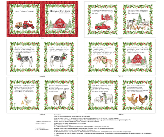 Barnyard Christmas Book Panel