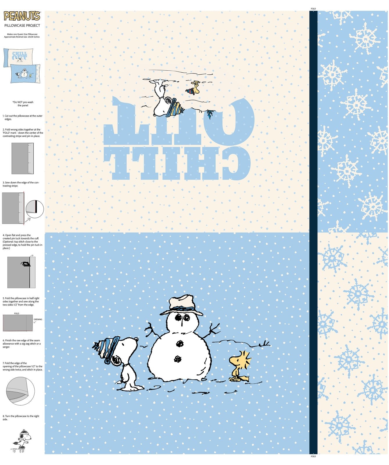 Peanuts Frosty Friends Pillowcase