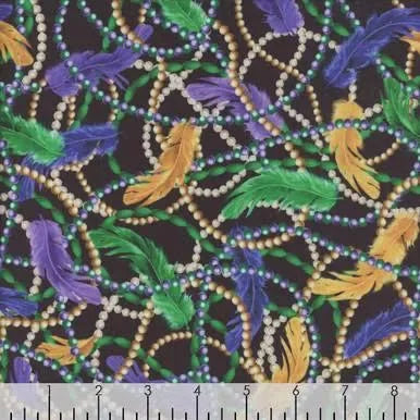 Mardi Gras Beads/Feathers