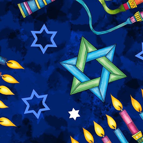 Happy Festival Lights Navy