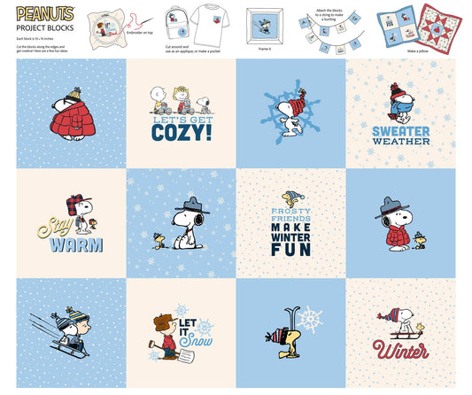 Peanuts Frosty Friends Project Blocks