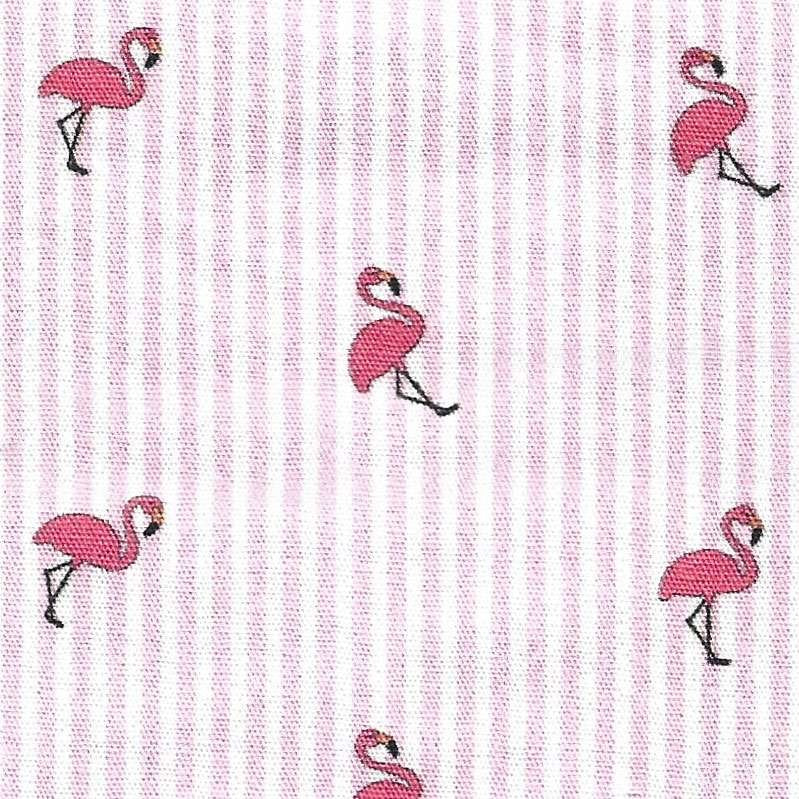 Pink Flamingo Stripe 60" #2713