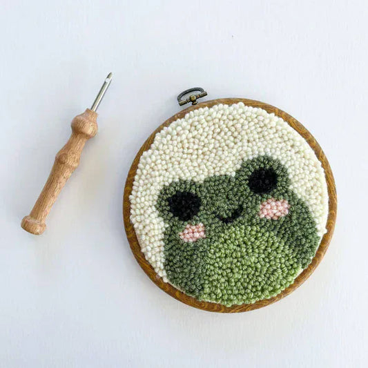 Punch Needle Frog Box Kit